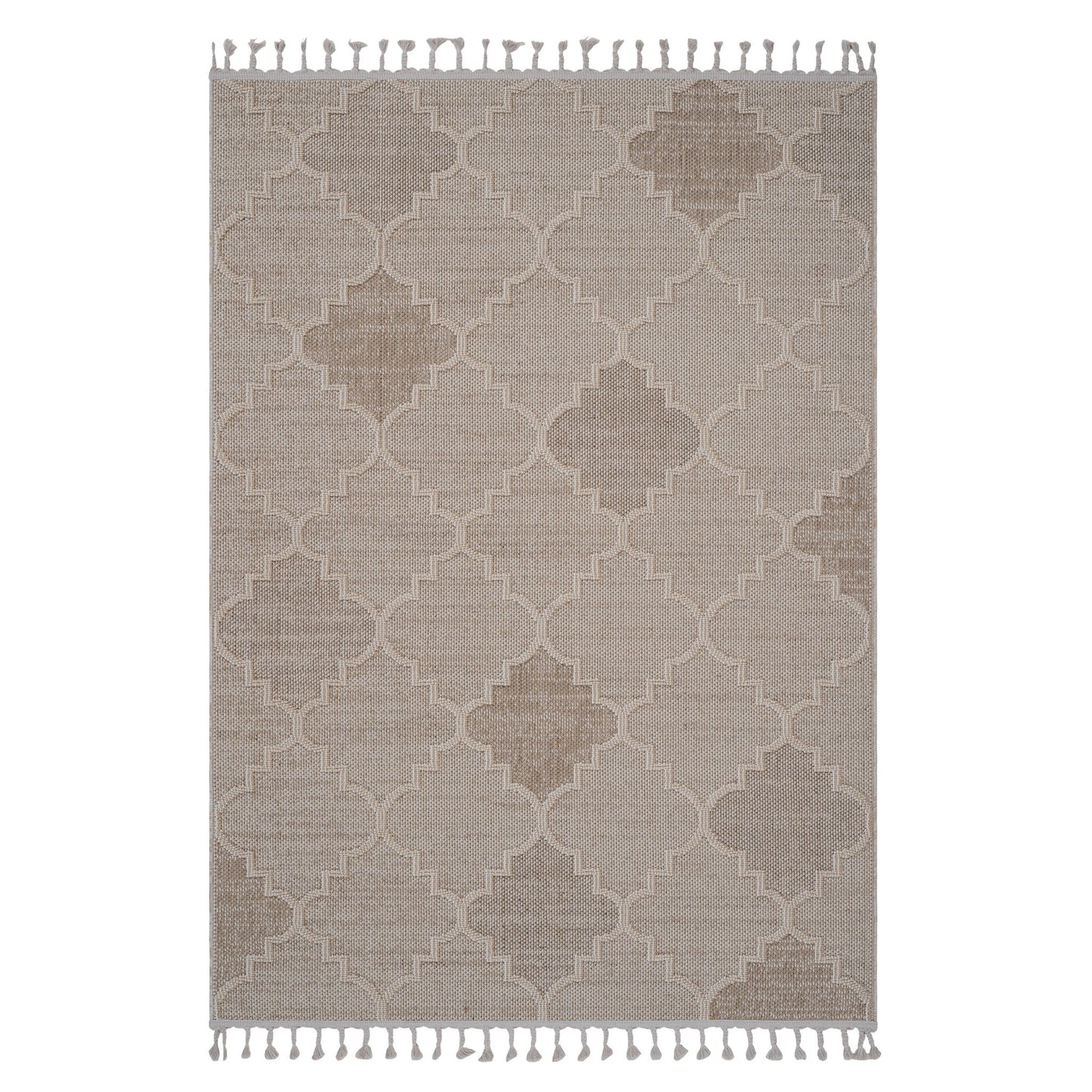 Guros - 6' X 9' Trellis Indoor / Outdoor Area Rug - Cream