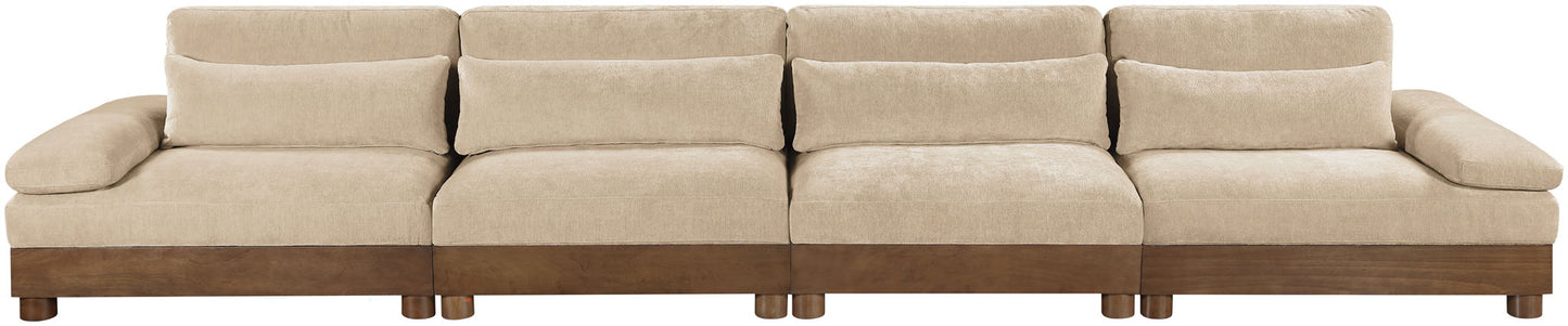 Turin - 4 Piece Fabric Upholstered Modular Sofa