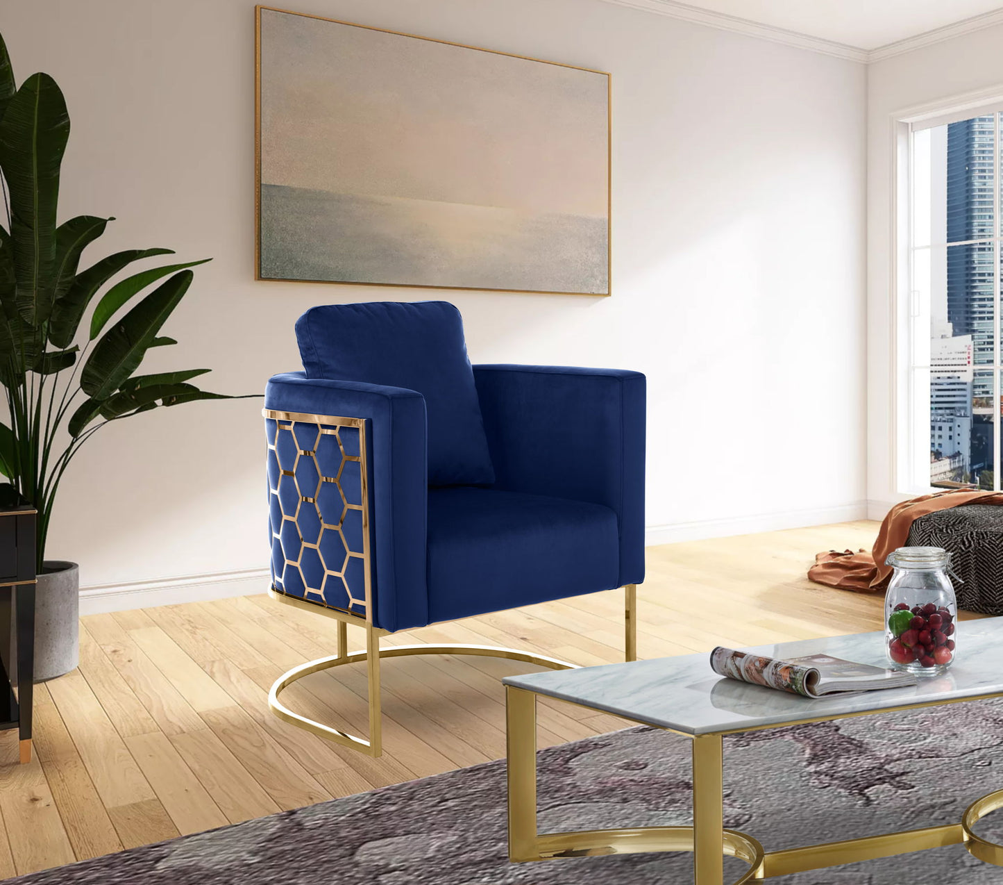 Casa - Chair with Gold Legs