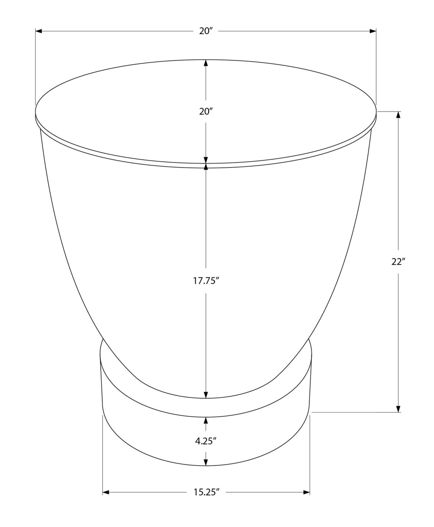 Drum Accent Side Table, Contemporary & Modern Design