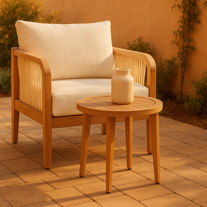 Maui - Outdoor Patio End Table - Natural
