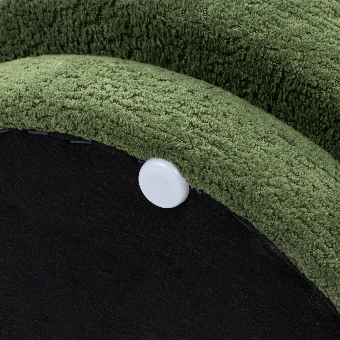 Fuji - Mushroom Footstool Ottoman - Moss Green