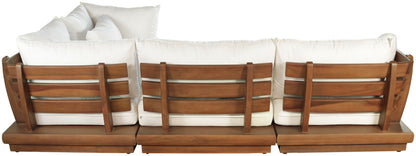 Mirella - 4 Piece Water Resistant Fabric Outdoor Patio Modular Sectional