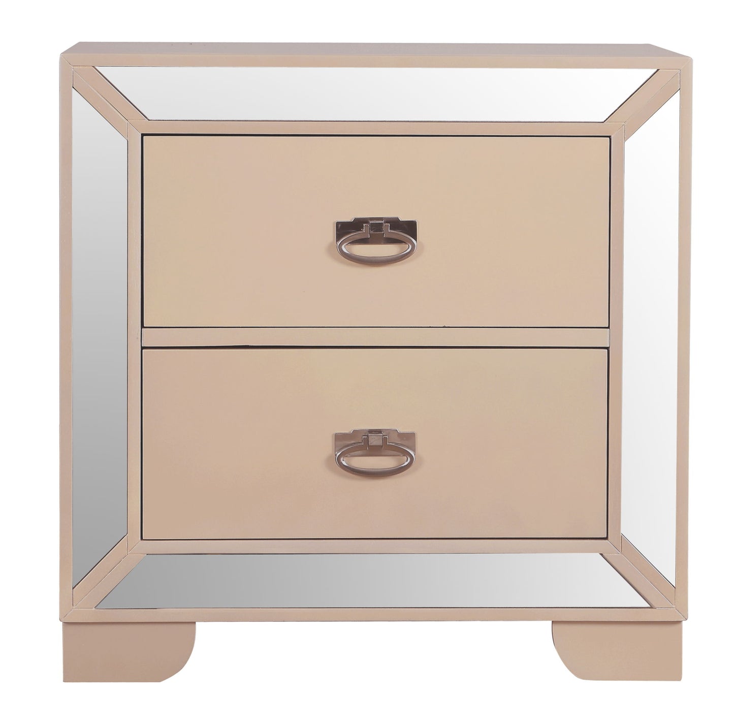 Contemporary Nightstand With Versatility - Pearl
