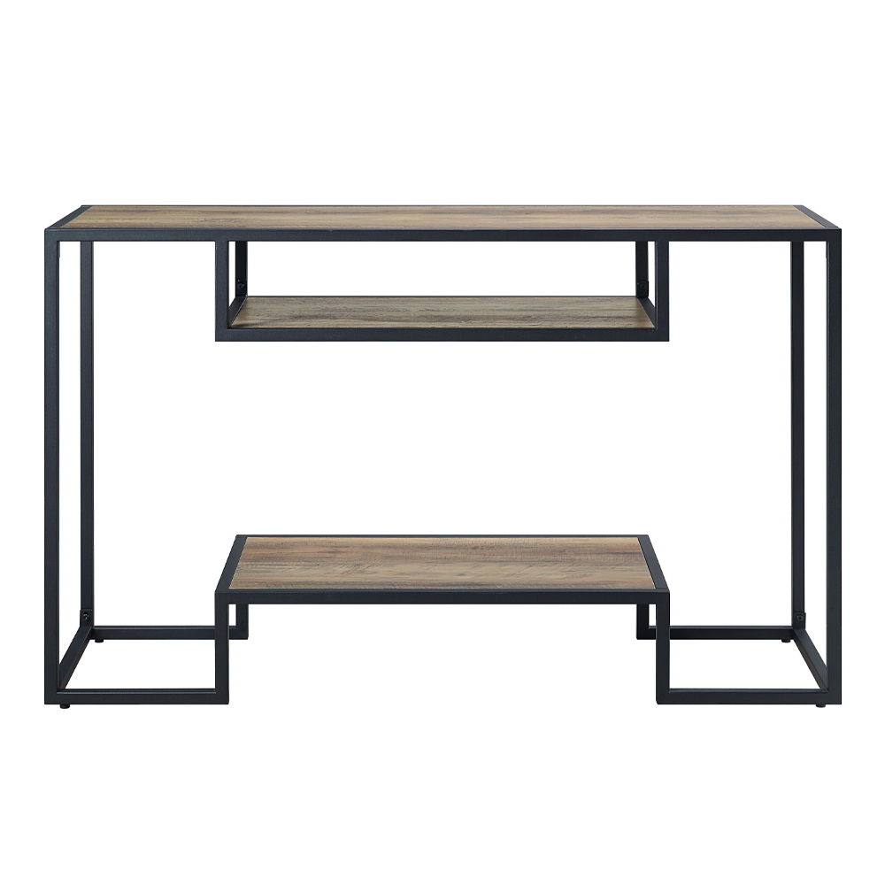 Idella - Sofa Table - Rustic Oak & Black