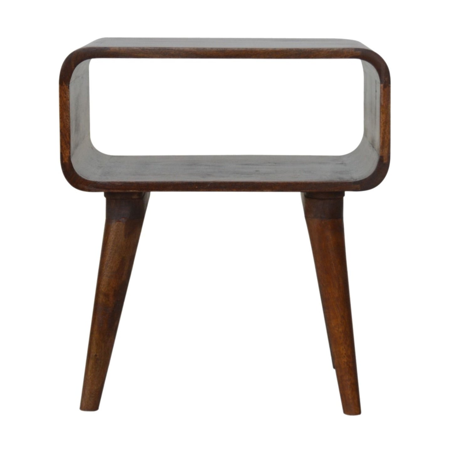 Minimalist Open Curved Nightstand