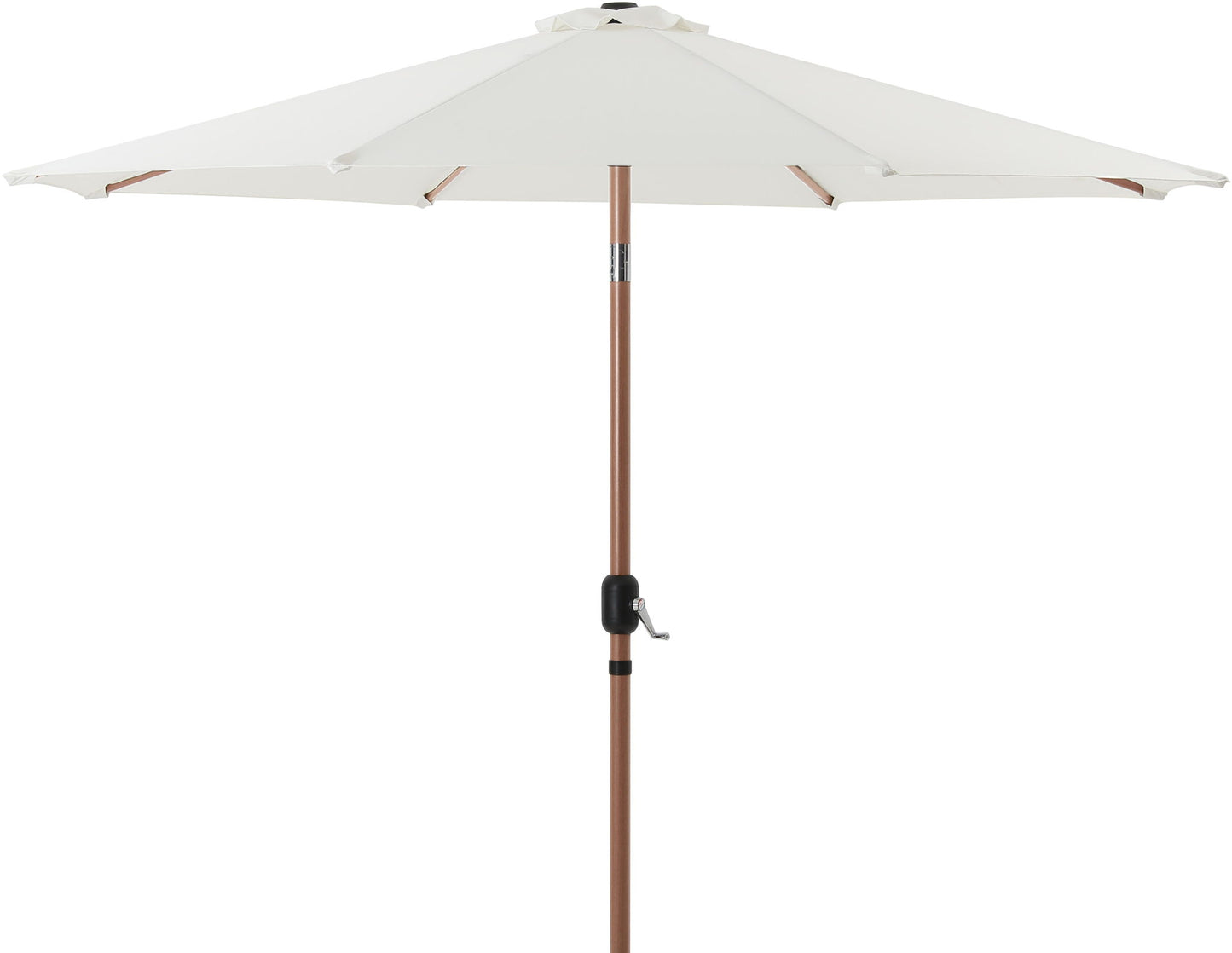 Fiji - Aluminum Patio Umbrella With Round Teak Base