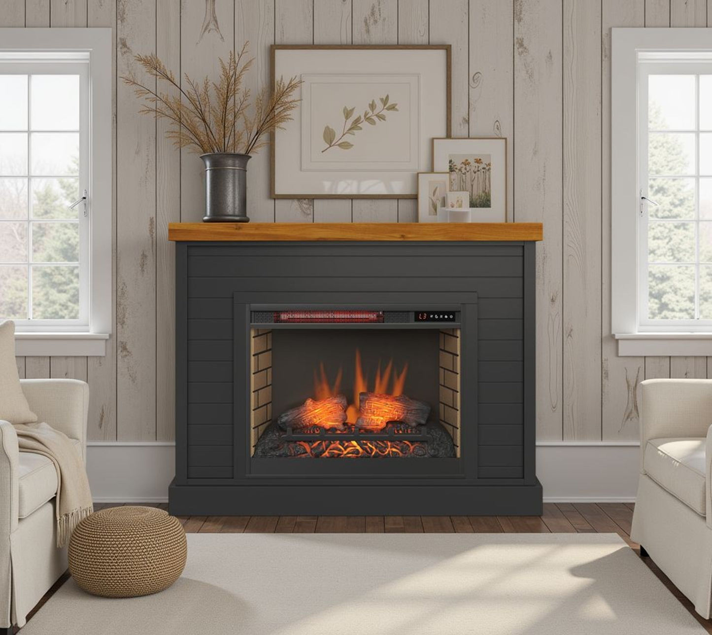 Washington - 48" Fireplace With Mantel