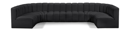 Arc - Faux Leather Modular U-Shaped Sectional