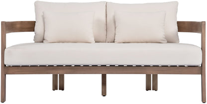 Newport - Water Resistant Fabric 65" Upholstered Outdoor Patio Loveseat