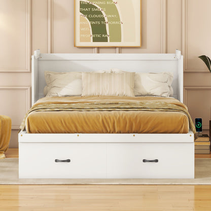 Murphy Bed With USB Port And A Large Drawer