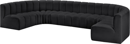 Arc - Faux Leather Modular U-Shaped Sectional