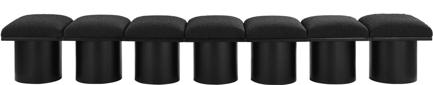 Pavilion - 7 Piece Modular Bench With Black Base