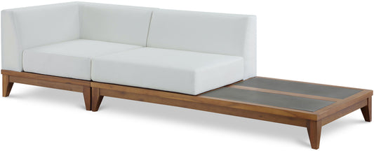 Rio - 2 Piece Modular Sofa With Table - Off White