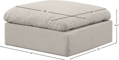 Indulge - Linen Ottoman