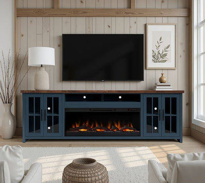 Nantucket - 74" Fireplace TV Stand Console
