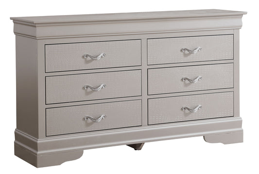 Modern Sophisticated Dresser - Silver Champagne