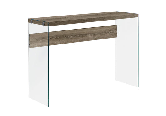 Console Accent Table Narrow For Living Room - Taupe