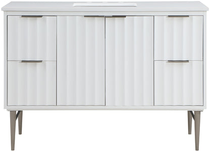 Modernist - Bathroom Vanity With Chrome Legs