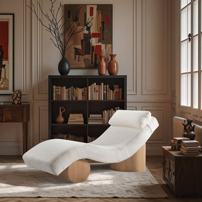 Marcella - Chaise Lounge - Natural Base
