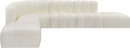 Arc - Faux Leather 7 Piece Corner Modular Sofa