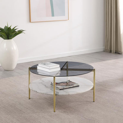 Jonelle - Round Glass Top Table