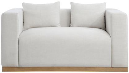 Alfie - Linen Textured Fabic Loveseat