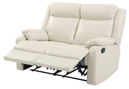 Stylish Reclining Love Seat For Two - Pearl