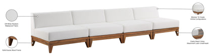 Rio - 4 Piece Modular Armless Sofa - Off White