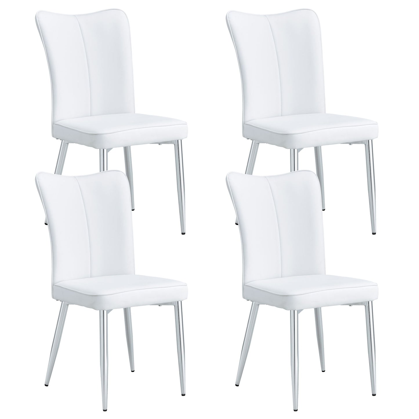 Modern Minimalist Dining Chairs With Metal Legs