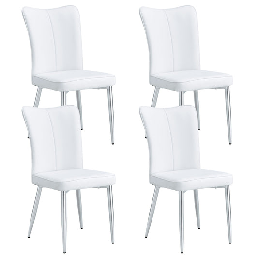 Modern Minimalist Dining Chairs With Metal Legs
