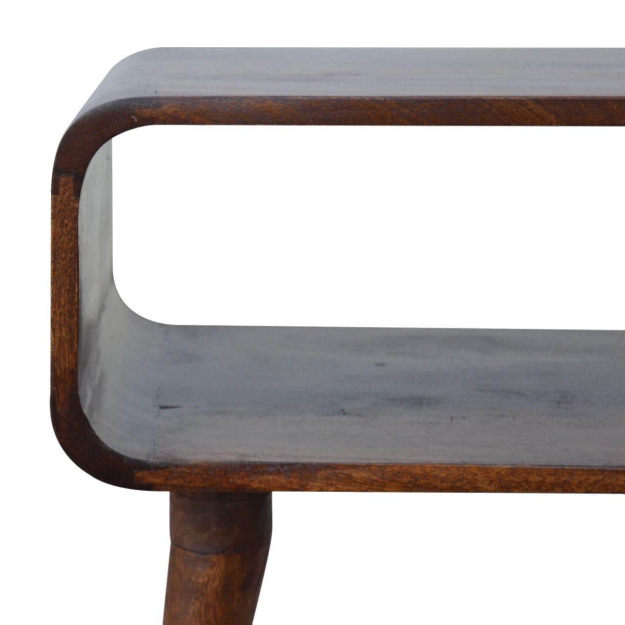 Minimalist Open Curved Nightstand