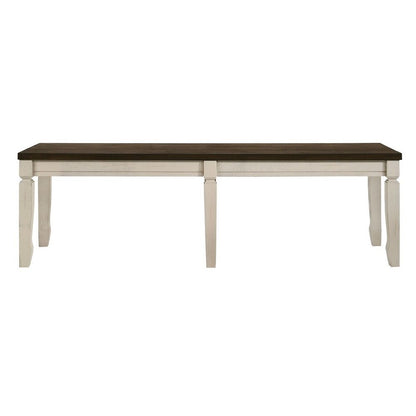 Fedele - Bench - Weathered Oak & Cream