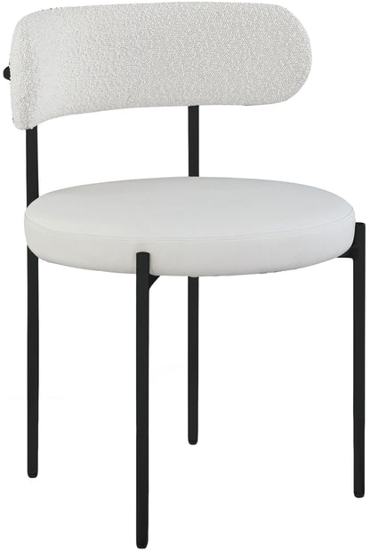 Beacon - Faux Leather Dining Chair With Black Legs (Set of 2)