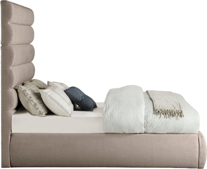 Adam - Linen Fabric Bed With 70.5" Headboard
