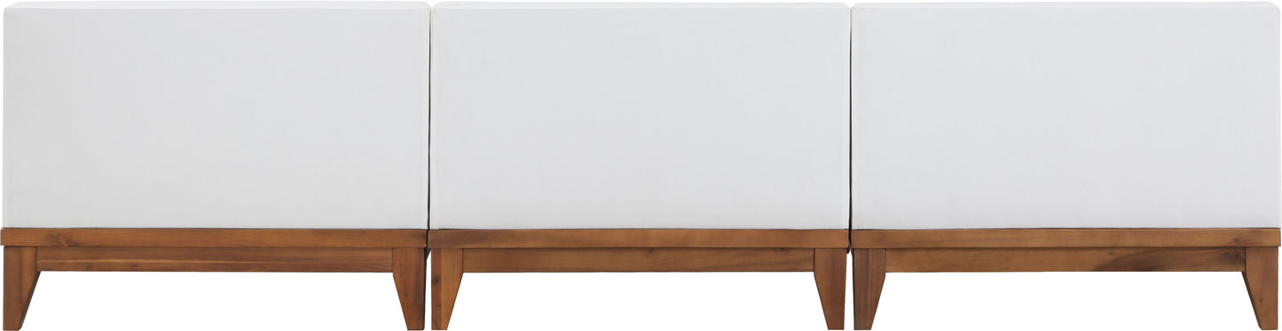 Rio - 3 Piece Modular Armless Sofa - Off White