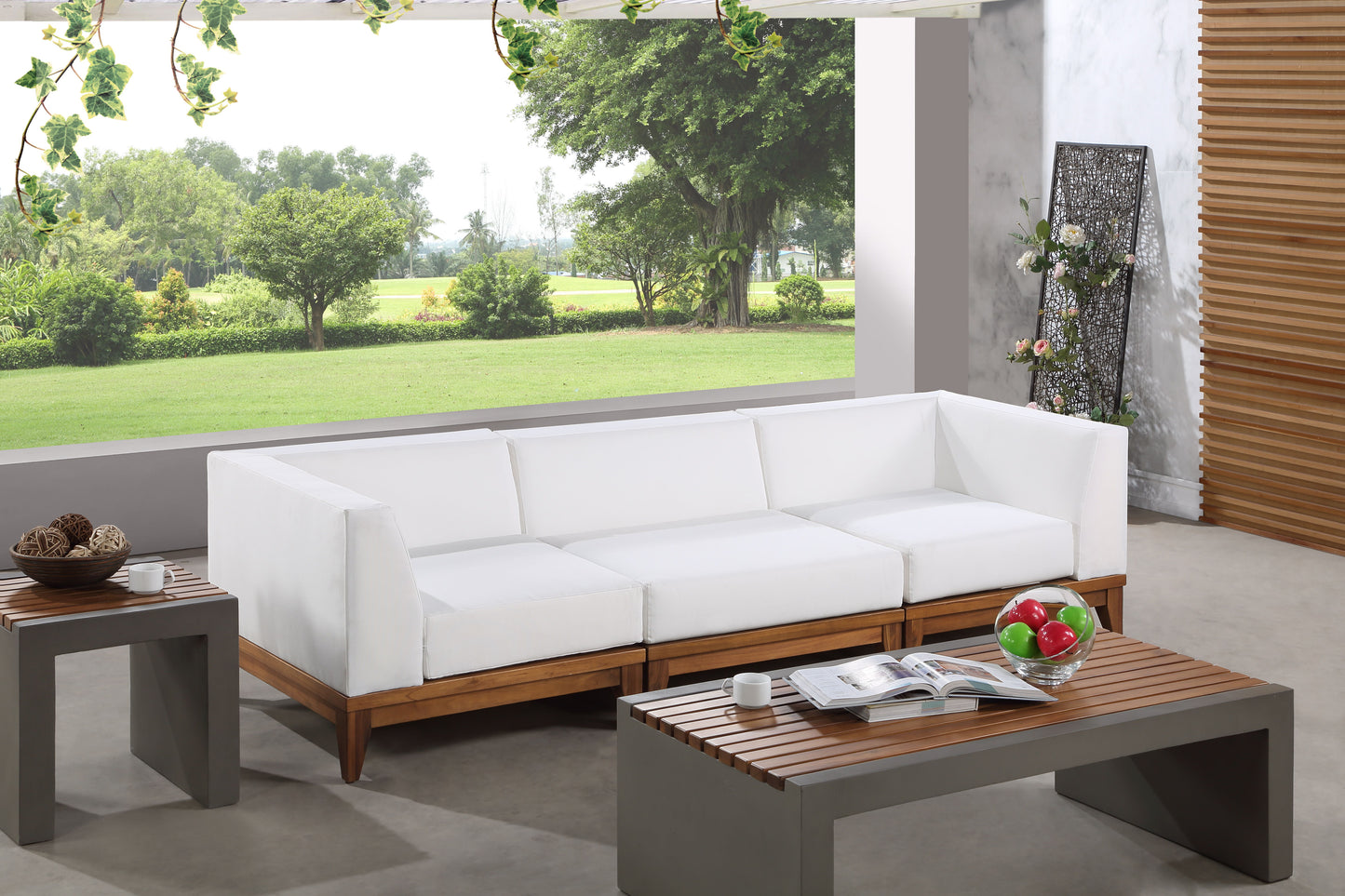 Rio - 3 Piece Modular Sofa - Off White