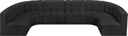 Arc - Faux Leather Modular U-Shaped Sectional