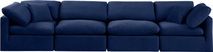 Indulge - Velvet 4 Seat Modular Sofa