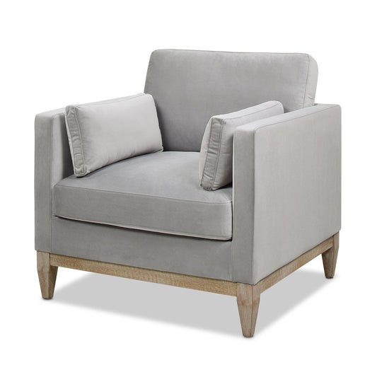 Knox - Modern Farmhouse Arm Chair - Opal Gray