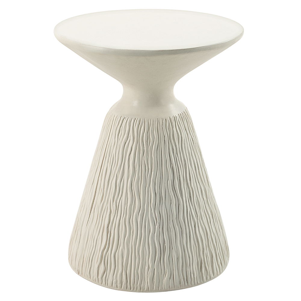 Duane - Accent Table - Natural White