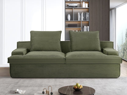 Nimbus - Oversized Full Foam 4 Seater Couch For Living Room Upholstered In Soft, Wide Armrests