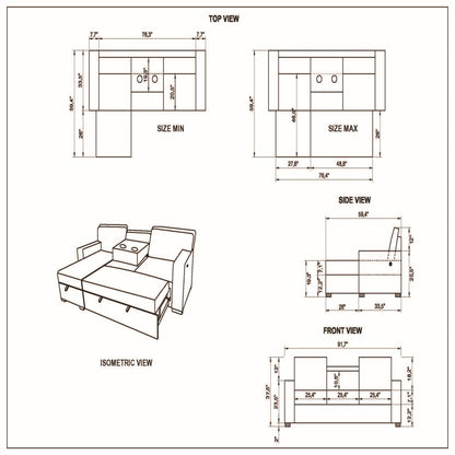 Territory - Pull Out Sofa Bed