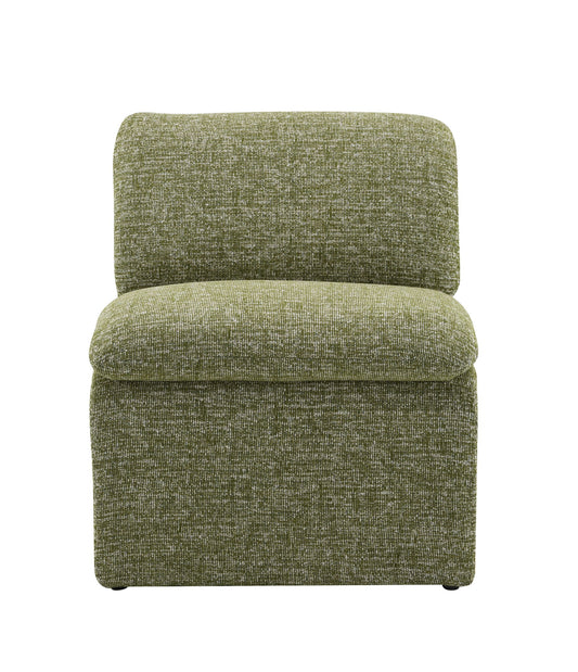 Jaeda - Innovative Elegance Accent Chair In Curved Shape - Green