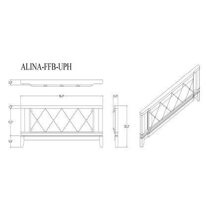 Adalid - 5 Pieces Bedroom Set With LED Lights And Glittered Detailing