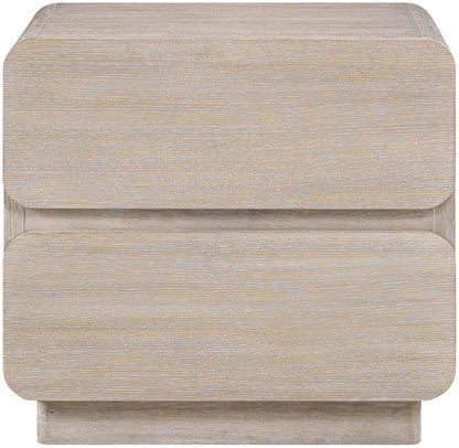 Adagio - Solid Wood And Oak Veneer Nightstand - Natural