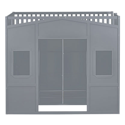 Loft Stylish Bed With Ladder And Wardrobe
