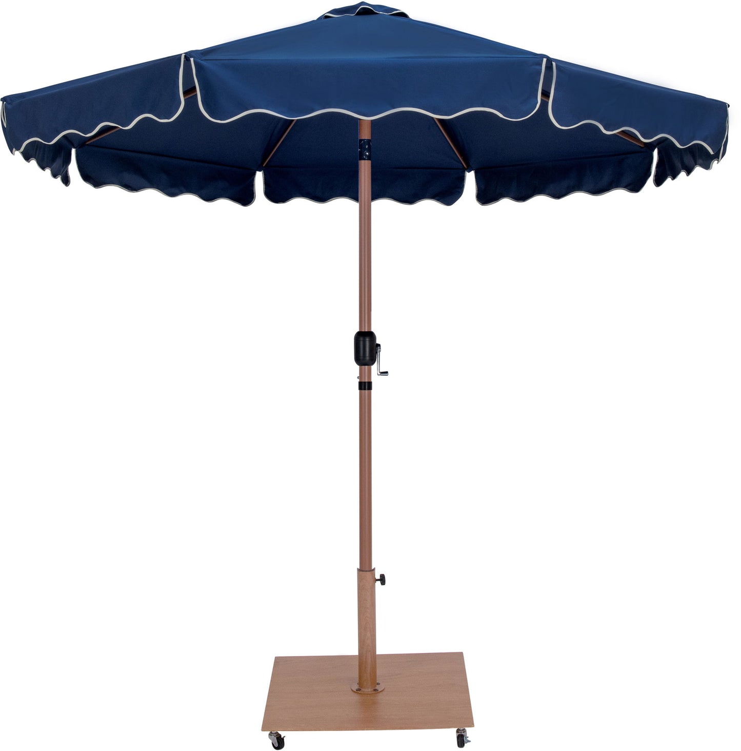 Amalfi - Aluminum Patio Umbrella - Light Brown Base / Light Brown Pole