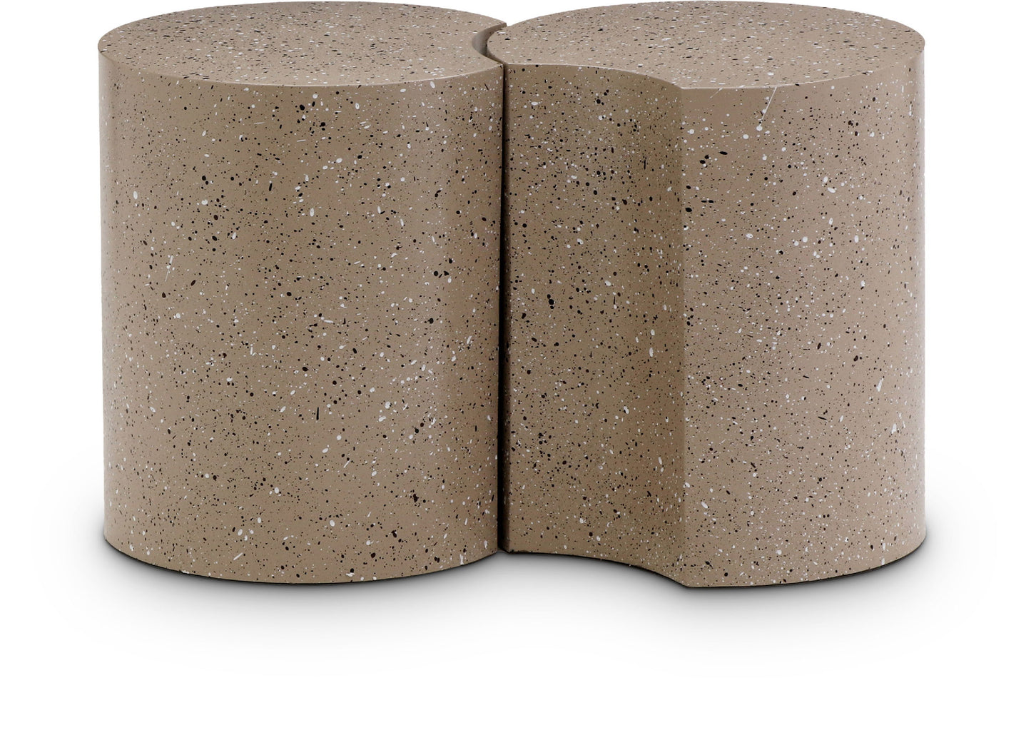 Dimple - End Table - Terazzo Finish