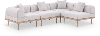 Laguna - 4 Piece 106.5" Upholstered Outdoor Patio Modular Sectional